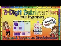 Video thumbnail for 3-Digit Subtraction WITH Regrouping Google Slide Lesson
