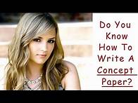 Video thumbnail for HOW TO WRITE A CONCEPT PAPER?