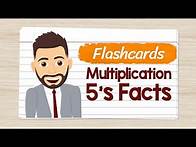 Video thumbnail for Multiplication Flashcards 5's Facts | Elementary Math with Mr. J