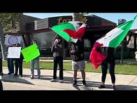 Video thumbnail for Fresno protest at River Park amid border patrol sightings