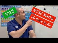 Video thumbnail for GCSE Maths 2025 Revision - 30 Days To Go - Corbettmaths