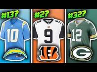 Video thumbnail for Ranking Every NFL Team’s BEST Jersey Of All-Time From WORST to FIRST