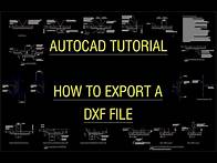 Video thumbnail for AutoCAD Tutorial - How to export a DXF file and view it