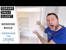 Video thumbnail for How To Build A Corner Shelf Closet In Any Standard Closet on a Budget | Woodworking Project 🪚