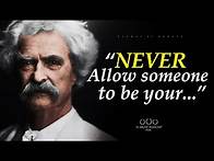 Video thumbnail for The Best Mark Twain Quotes about Life You Should Know