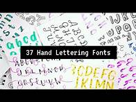 Video thumbnail for 37 Hand Lettered Fonts! | How to write in different styles