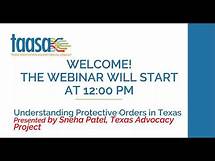 Video thumbnail for Understanding Protective Orders in Texas