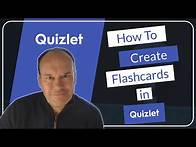 Video thumbnail for Quizlet Video 3b - How To Create Flashcards in Quizlet