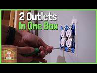 Video thumbnail for How to Wire 2 Outlets In One Box | Wiring a Double Receptacle the Correct Way