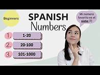 Video thumbnail for Spanish: How to say Numbers from 1 to 1000| Beginners