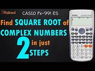 Video thumbnail for Find Square root of Complex numbers | Scientific Calculator fx 991 es