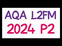 Video thumbnail for [AQA Level 2 Further Maths] - Practice Paper 2 (2024)