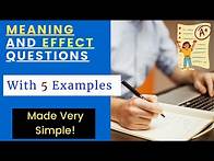 Video thumbnail for Meaning and Effect Questions | O Level English (1123) Paper 2 (with Examples)
