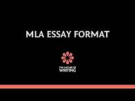 Video thumbnail for MLA Essay Format (8th Edition)