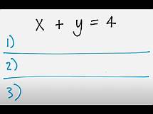 Video thumbnail for Algebra equations. How you find out two unknowns in equations! Year 6 algebra!