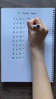 Video thumbnail for 12 Times Table | Learn Multiplication |Multiply by 12 ✅💯 #multiplication #math #education #maths