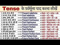 Video thumbnail for Learn Tense formula in English Grammar | Tense in English Grammar with Examples | Present Past Tense
