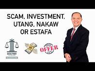 Video thumbnail for SCAM, UTANG, INVESTMENT, NAKAW OR ESTAFA BA ANG NANGYARI? ALAMIN ANG PAGKAKAIBA NG MGA ITO