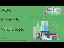 Video thumbnail for The whole of AQA - ELECTRICITY. GCSE 9-1 Physics or Combined Science Revision Topic 2 for P1