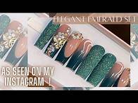 Video thumbnail for Elegant ombre press ons | Prom nails | Press on nails in depth | gelx nail art | diy press on nails