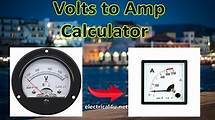 Video thumbnail for Volts to Amps Conversion Calculator (V to A) Full Load Current Chart | Electrical4u