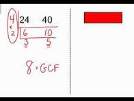 Video thumbnail for Finding the GCF using the "Ladder" Method