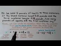 Video thumbnail for 5th Grade Math 6.9, Word Problem Solving, Practice Fraction Addition & Subtraction