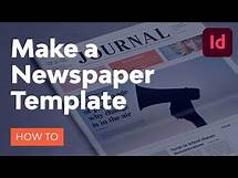 Video thumbnail for How to Make a Newspaper Template in InDesign