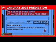 Video thumbnail for IAL PURE MATH P1 PREDICTION 2025