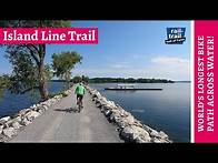 Video thumbnail for The Island Line Rail Trail in Vermont [World's longest Bike Path Across Water!]