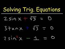 Video thumbnail for Solving Trigonometric Equations By Finding All Solutions