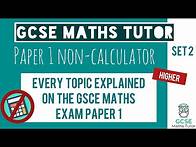 Video thumbnail for Every Topic on the Paper 1 GCSE Maths Exam May 2023 | Higher | Set 2 | Edexcel, AQA, OCR