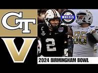 Video thumbnail for Georgia Tech vs Vanderbilt | Birmingham Bowl | 2024 College Football Highlights