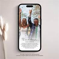 Video thumbnail for Wedding Video Thank You Card Template, Thank You For Coming Card, Digital Wedding Thank You Video Cards Download, Wedding Thank You Note