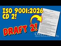 Video thumbnail for ISO 9001:2026 CD 2 Review