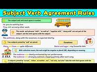 Video thumbnail for Improving Your Grammar: 10 Rules of Subject-Verb Agreement in English