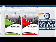 Video thumbnail for Printable Annual Report Cover Page Template Design in Microsoft Word Tutorial !