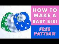Video thumbnail for How to Make A Baby Bib in Just 5 Easy Steps! (Tutorial + FREE Pattern Included!)