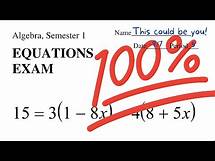 Video thumbnail for Algebra 1 Equations Test Study Guide