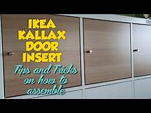 Video thumbnail for TIPS & TRICKS ON HOW TO ASSEMBLE IKEA KALLAX DOOR INSERT ♧ JnC CORNER