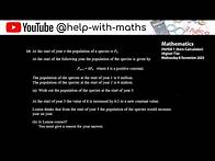 Video thumbnail for Edexcel GCSE Nov 2023 P1: Q16 Populations