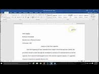 Video thumbnail for Page setup for heading and header in MLA format