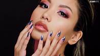 Video thumbnail for Glamnetic Press On Nails - Cobalt Blue | Opaque Bright Vibrant Blue Short Almond Fake Nails, Reusable | 15 Sizes - 30 Nail Kit