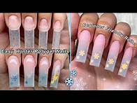Video thumbnail for EASY WINTER POLYGEL NAILS❄️ BEGINNER FRIENDLY NAILS & POLYGEL OMBRE APPLICATION! | Nail Tutorial