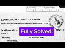 Video thumbnail for 2023 GCE Maths Paper 1 Full Revision