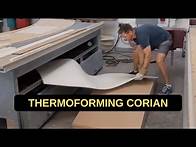 Video thumbnail for Thermoforming Corian Solid Surface Material - Heating and Bending