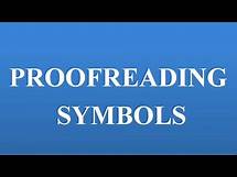 Video thumbnail for Commonly Used Proofreading Symbols with Examples