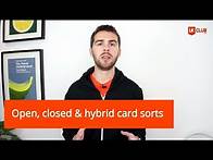 Video thumbnail for Open, closed & hybrid card sorts