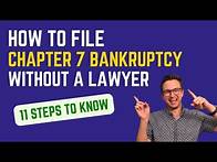 Video thumbnail for How to File Chapter 7 Bankruptcy Without a Lawyer: 11 Steps To Know for 2025 Filers