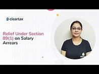 Video thumbnail for Relief under section 89(1) on salary arrears